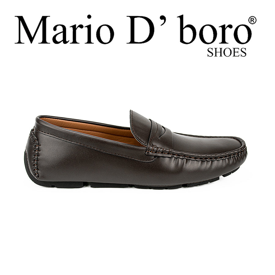 Mario D' Boro Men's Casual Loafers Shoes Mv 22043 Black/Brown