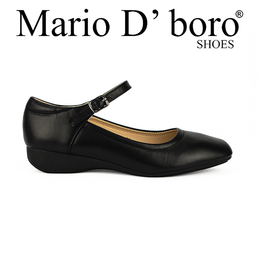 Mario D' Boro Women's Sshs Flat Shoes LW 24872 Black C33