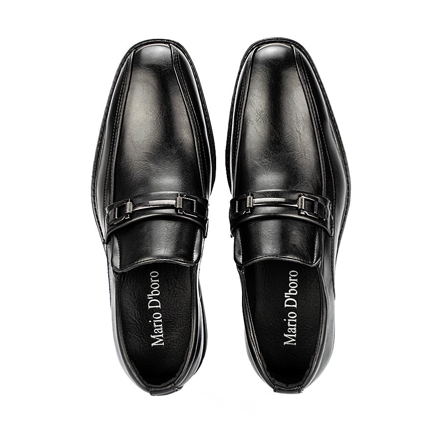 Mario D' Boro Men's Formal Shoes Slip On Mw 23042 Black C27