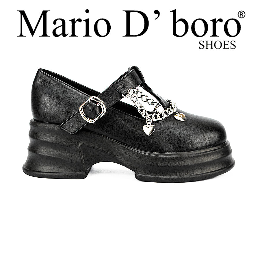Mario D' Boro Women's Korean Flat LW 25930 Black C44