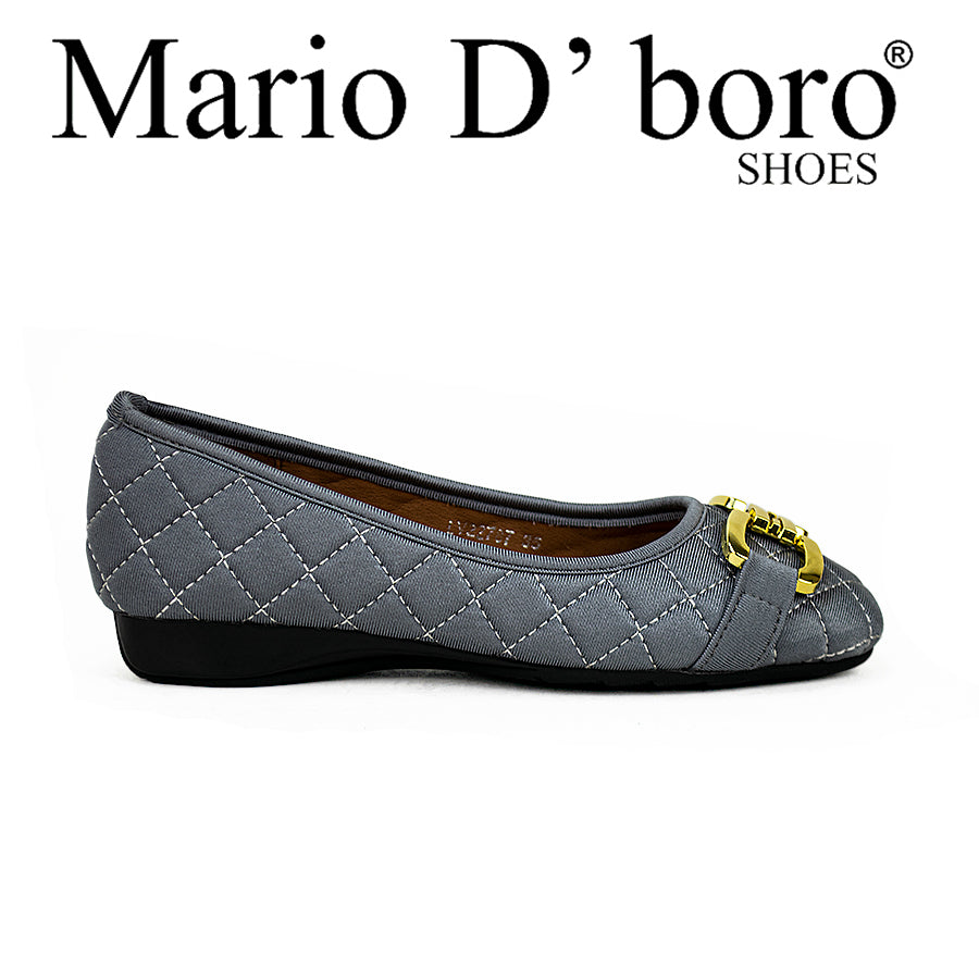 Mario D' Boro Women's Flat Lv 22787 Black/Gray