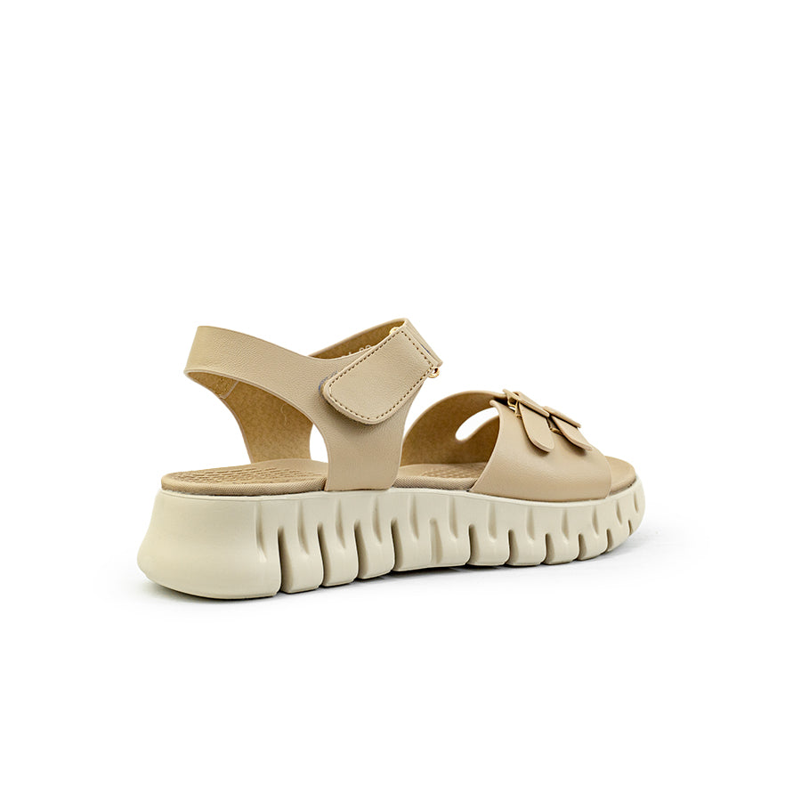 Mario D' Boro Women's Flat Sandals LY 29124 - Brown / Taupe C86