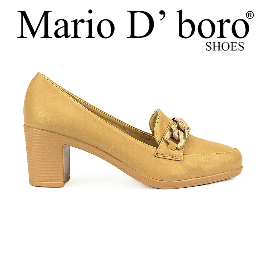 Mario D' Boro Women's College Pumps Lw 25455 Black/Beige C41-C44