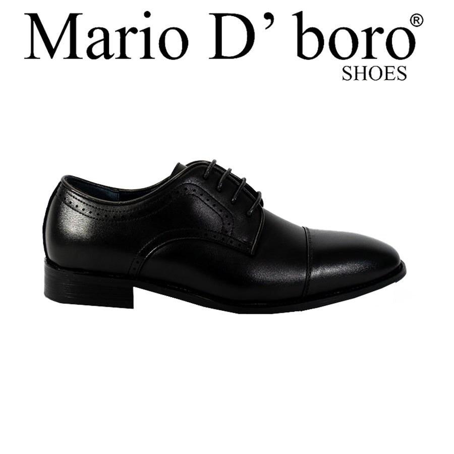 Mario D' Boro Men's Formal Elite MX 24514 Black/Mahogany C53