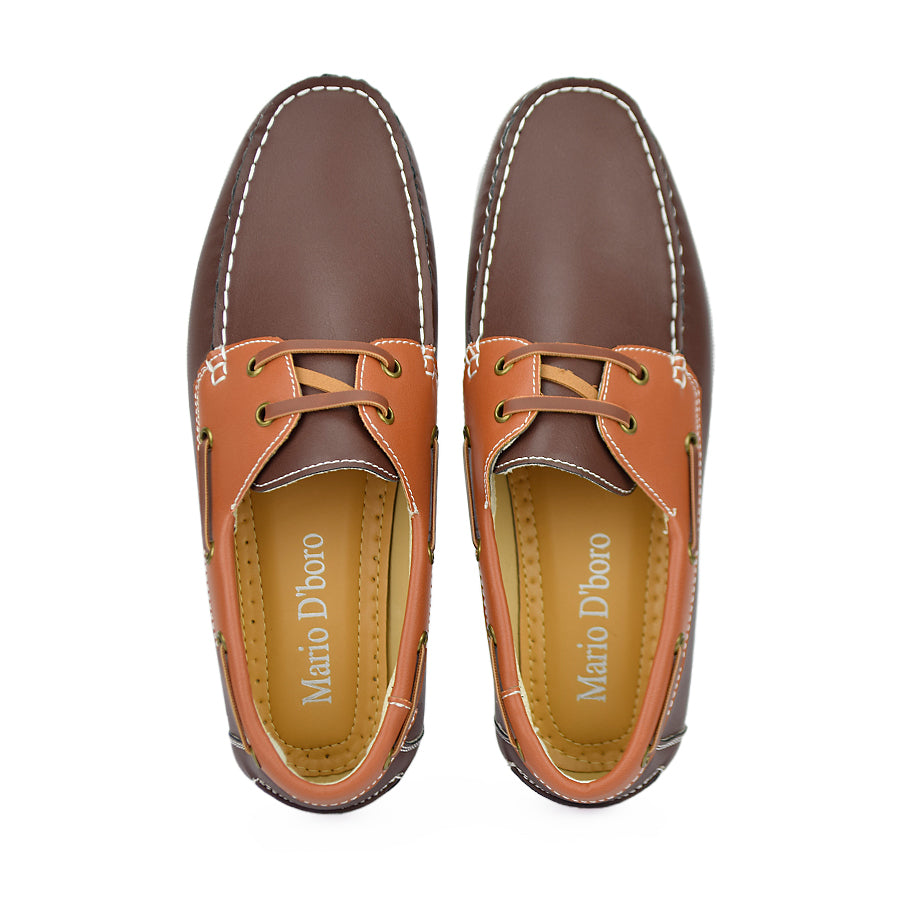 Mario D' Boro Men's Casual Shoes Mw 22204 Black/Dark Brown