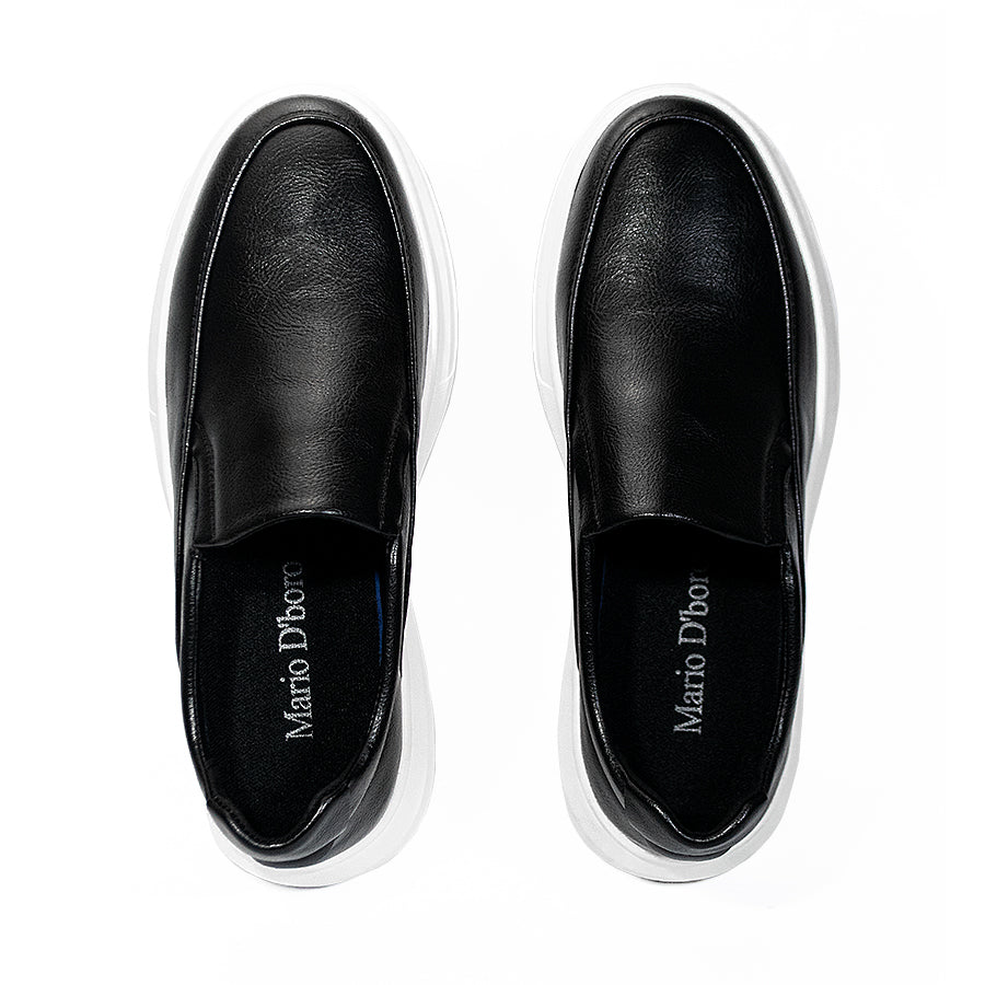 Mario D' Boro Men's Casual Loafers MY 25719 Black/Brown C64