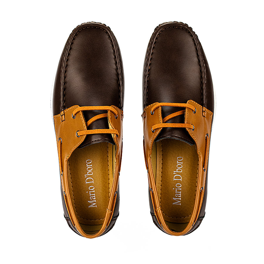 Mario D' Boro Men's Casual Loafers Mw 23692 Black/Dark Brown C42-C45