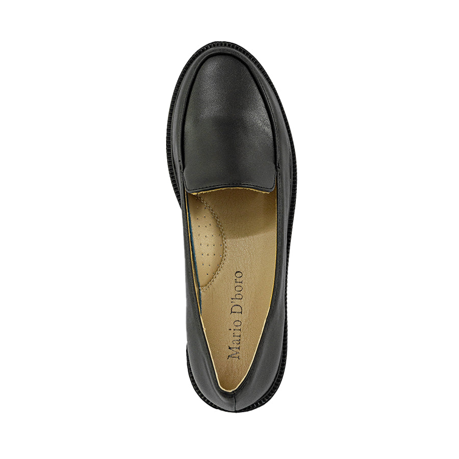 Mario D' boro Women's LZ 30125 C94 Black School Shoes with low heel. Suitable for casual or office wear.