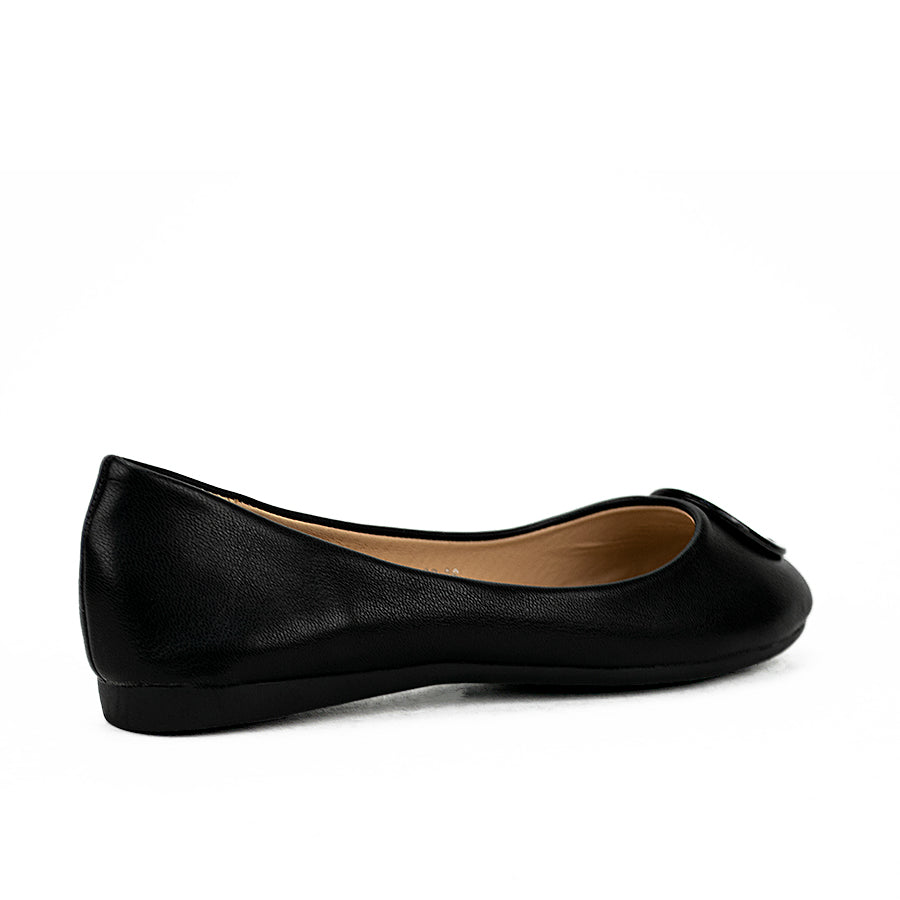 Mario D' Boro Women's Flat Shoes Lv 22686 Black/Beige