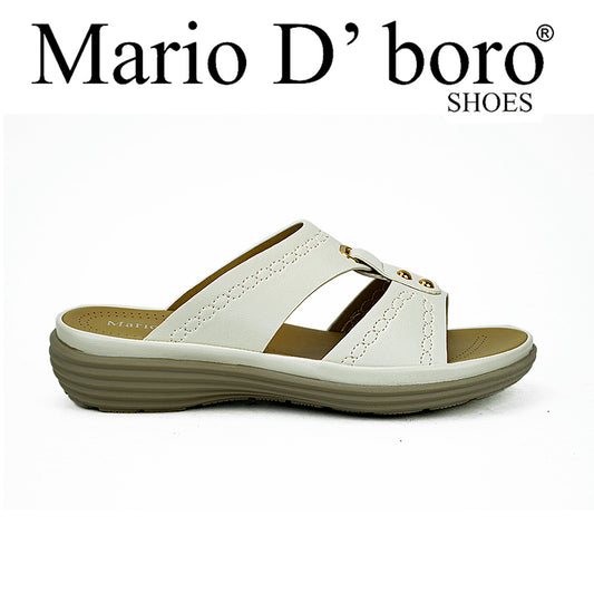 Mario D' Boro Women's Sandals Lv 22022 Off-White/Old Rose