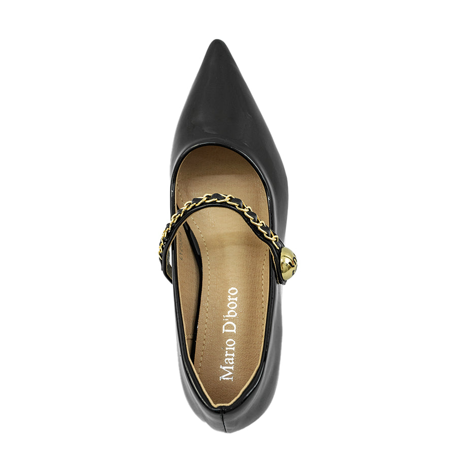 Mario D' boro Women's Ballet Flats LY 29364 - Beige / Black / Maroon C83