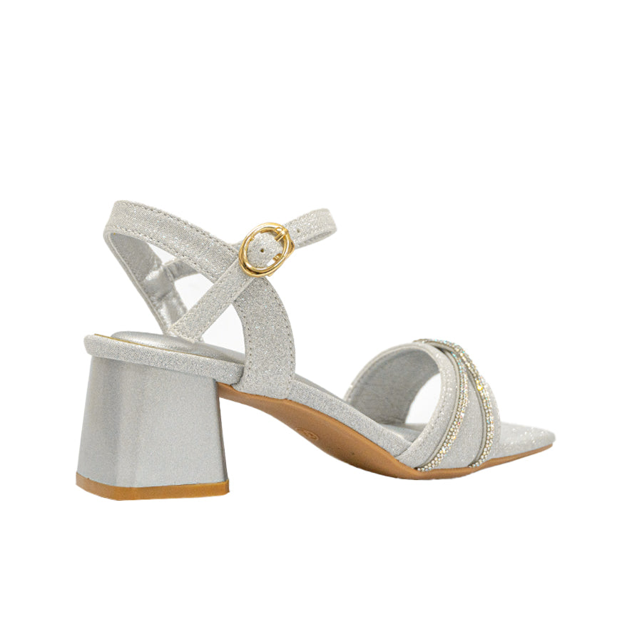 Mario D' Boro Women's Evening Sandals LY 28007 Gold/Silver C68