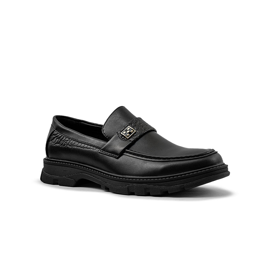 Mario D' boro Men's Formal Slip On MY 26224 - Black C84