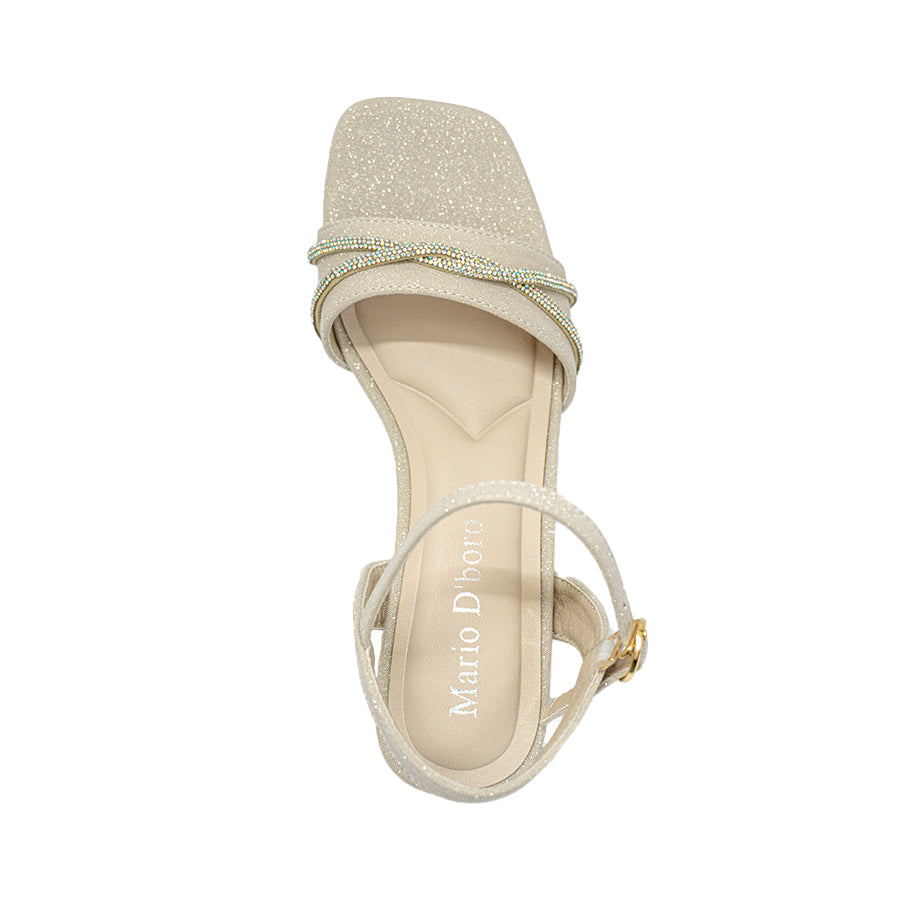 Mario D' Boro Women's Evening Sandals LY 28007 Gold/Silver C68