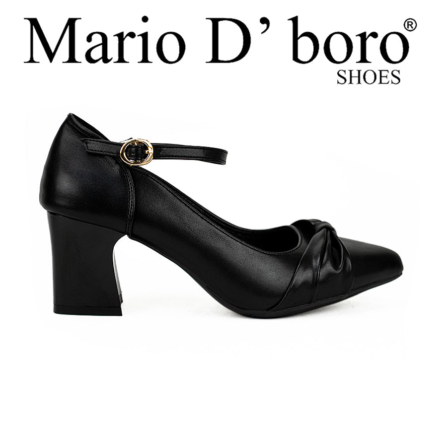 Mario D' Boro Women's Pumps Lv 23023 Black/Old Rose C29