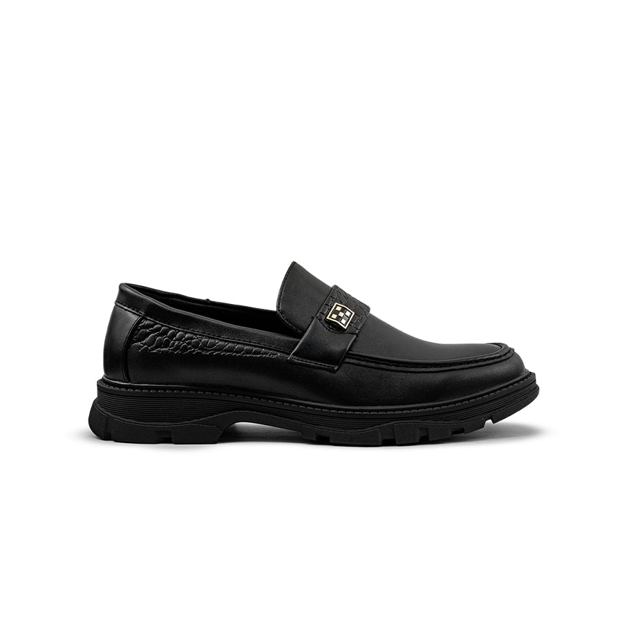 Mario D' boro Men's Formal Slip On MY 26224 - Black C84