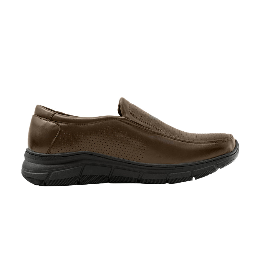 Mario D' Boro Men's Formal Slip On MY 25952 Black/Dark Brown C69