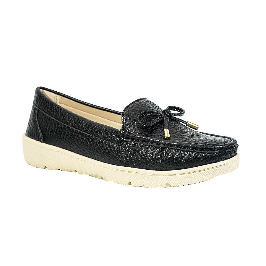 Mario D' Boro Women's Loafers LY 27810 Black/Taupe C65