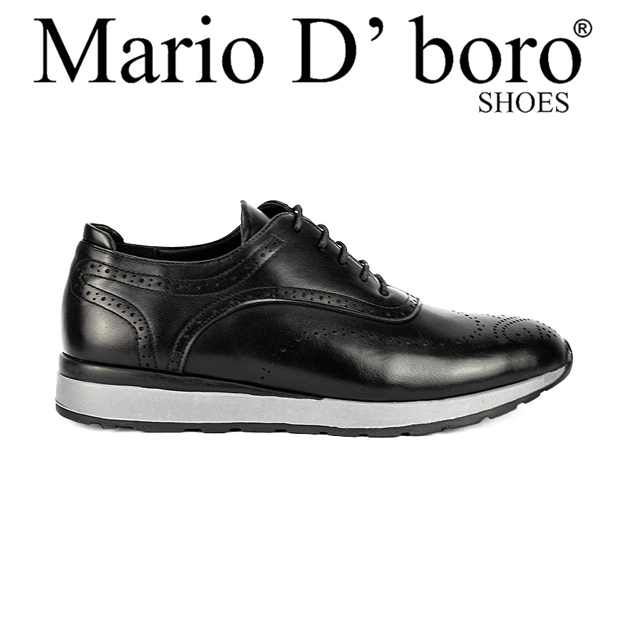 Mario D' Boro Men's Casual Sneakers Mw 23459 Black/Brown C30