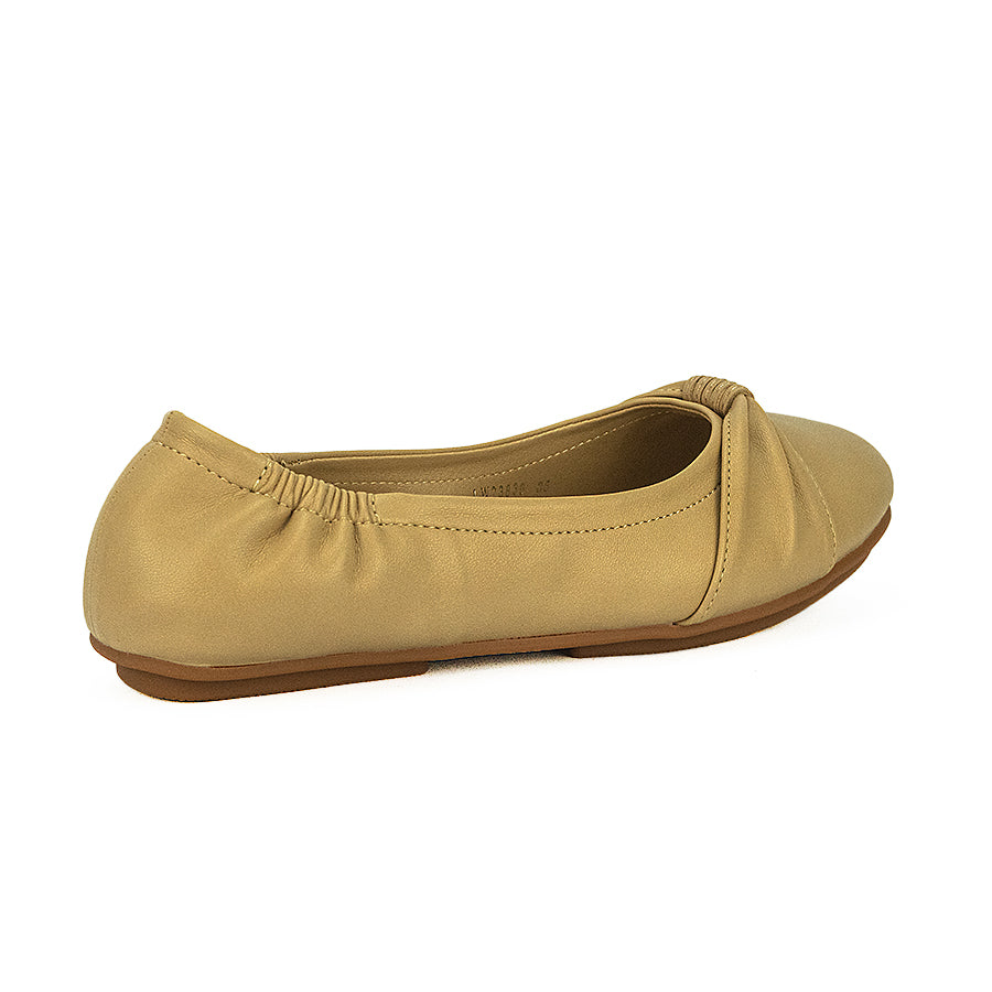 Mario D' Boro Women's Flats LW 23839 Beige/Black