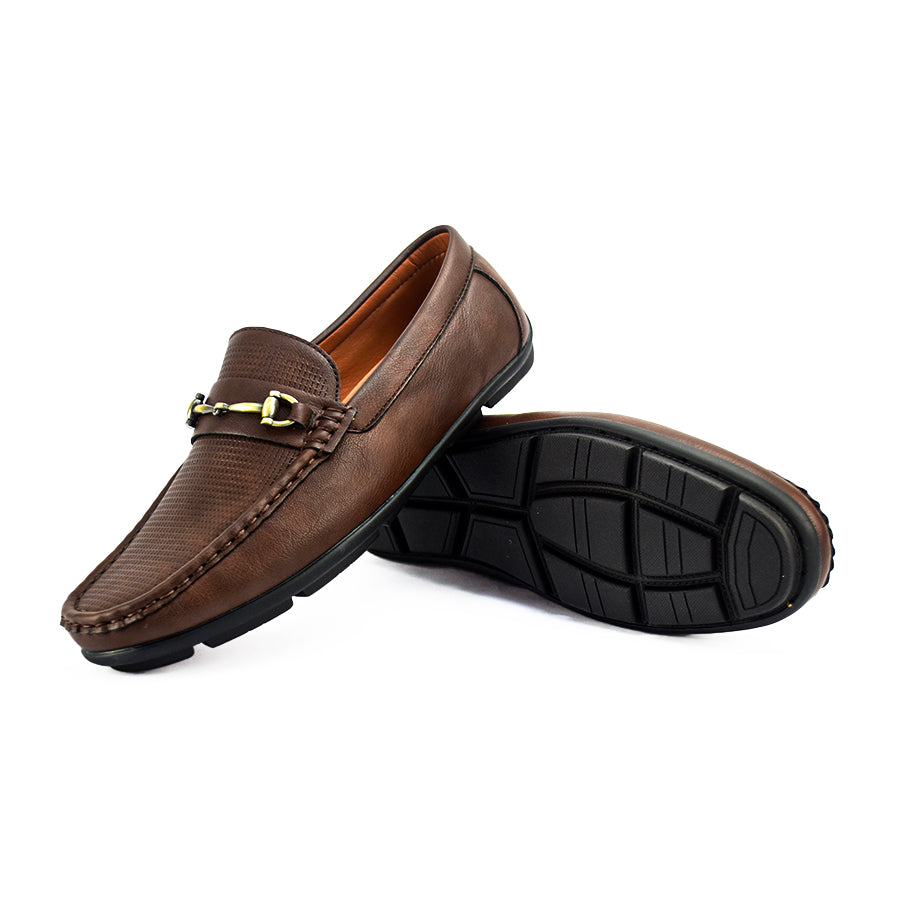 Mario D' Boro Men's Casual Loafers MX 23970 Black/Dark Brown C48