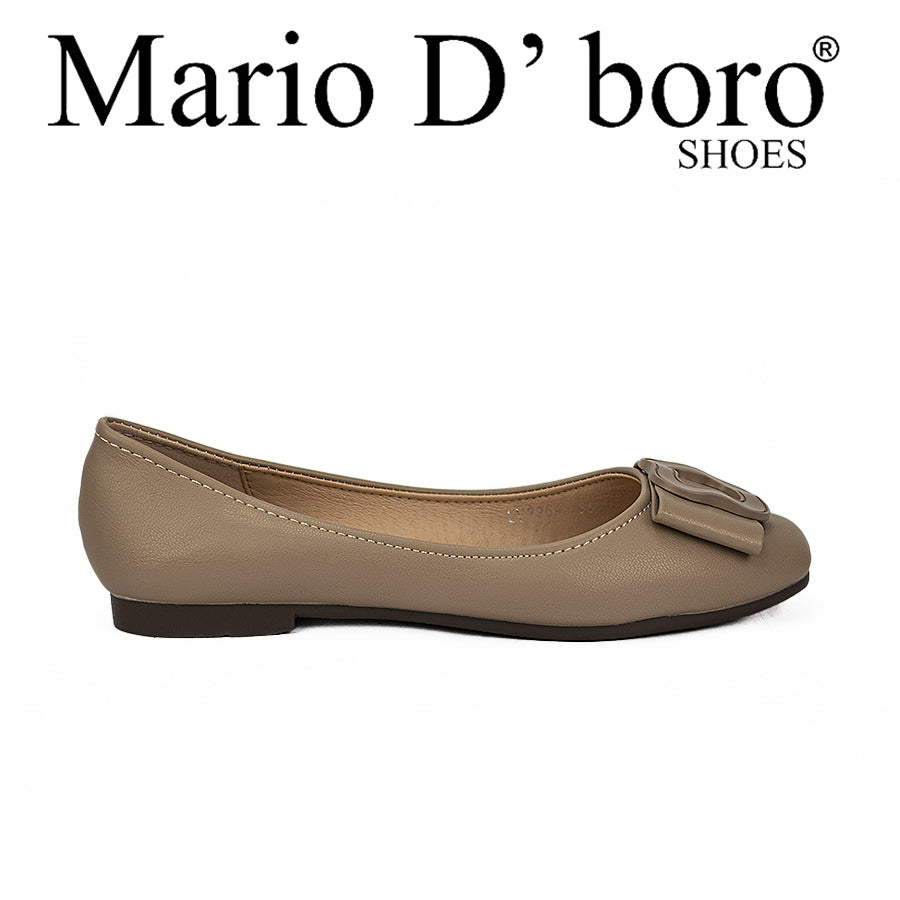 Mario D' Boro Women's Flat Shoes Lw 22693 Black/Taupe