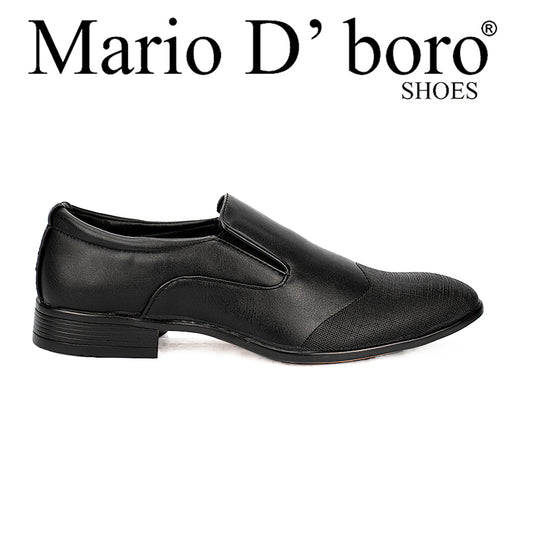 Mario D' Boro Men's Formal Shoes Slip On MW 23523 Black C27