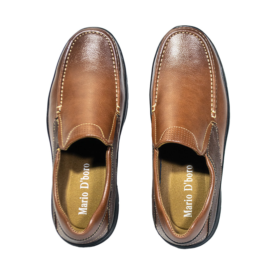 Mario D' Boro Men's Casual Loafers MY 25330 Black/Brown C66
