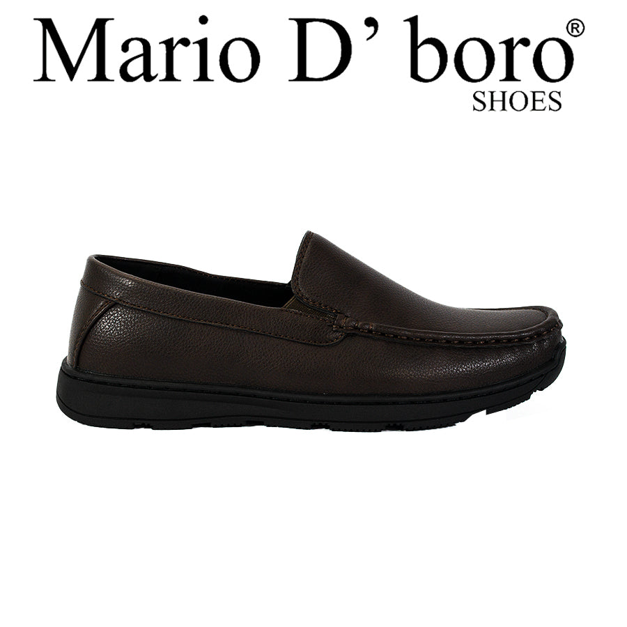 Mario D' Boro Men's Casual Loafers MX 25697 Black/Dark Brown C62