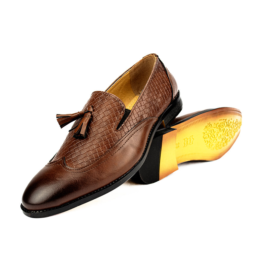 Mario D' Boro Men's Formal Slip On Mw 22946 Brown/Coffee Brown C43