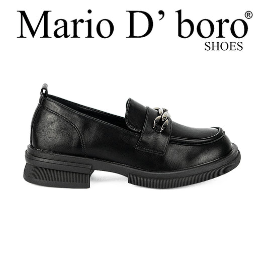 Mario D' Boro Women's Korean Flat Shoes  Lw 24074 Black C31