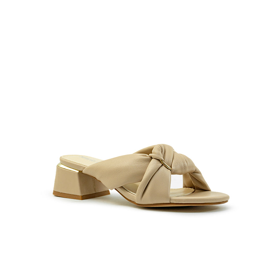 Mario D' boro Women's Heeled Sandals LY 29501 - Beige / Soft Gold C89