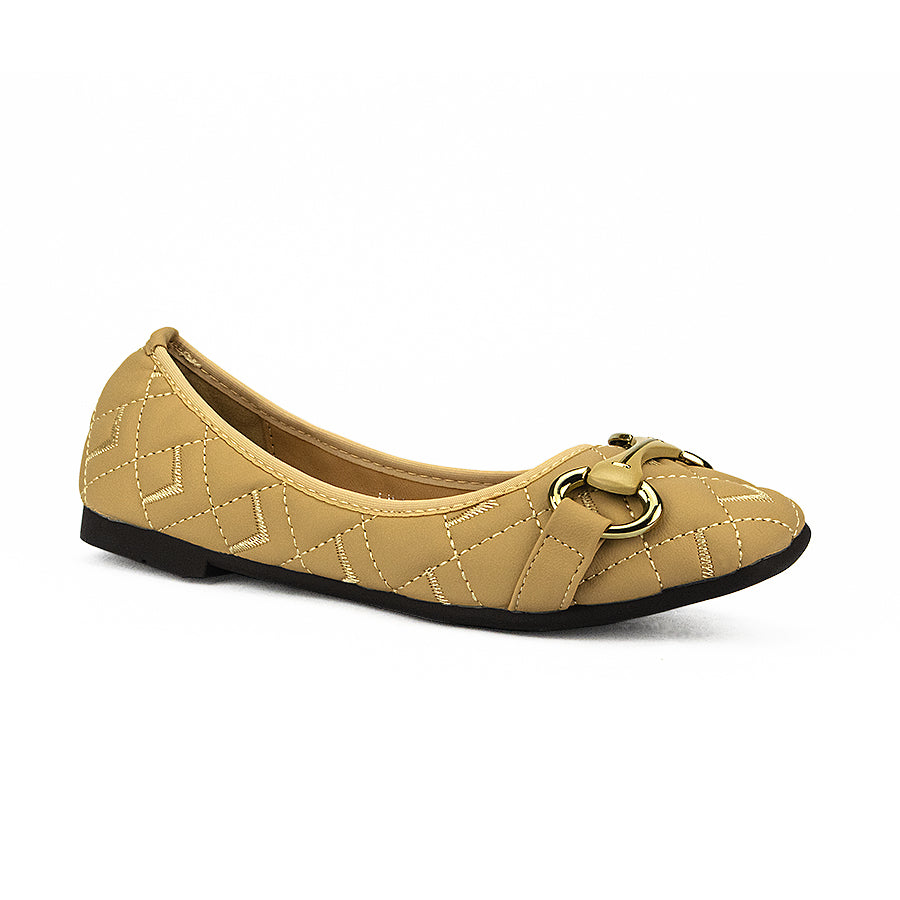 Mario D'Boro Women's Ballet Flats Lw 25997 Beige/Black C44