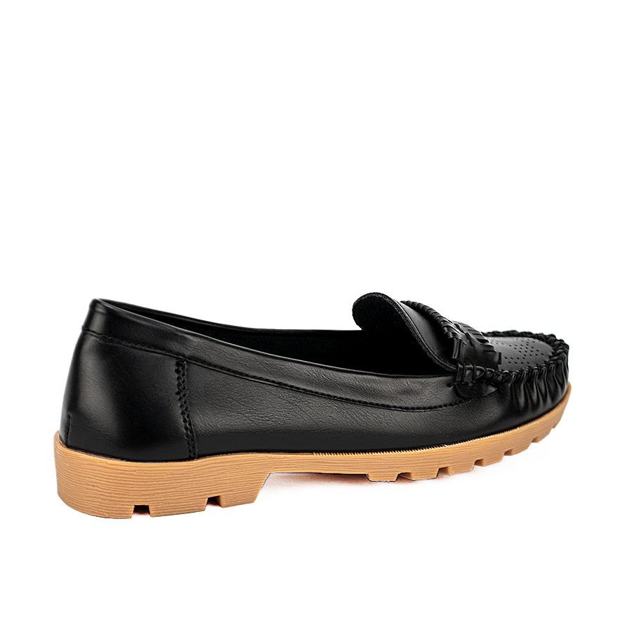 Mario D' Boro Women's Flat Shoes Lw 22010 Black/Taupe