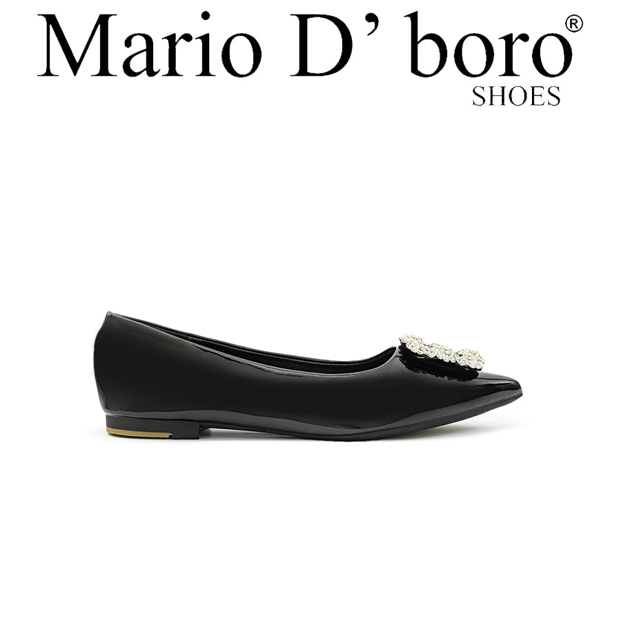 Mario D' boro Women's Ballet Flats LY 29254 Beige / Black C79