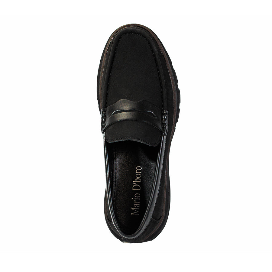 Mario D' Boro Men's Casual Loafers MX 25755 Black C62