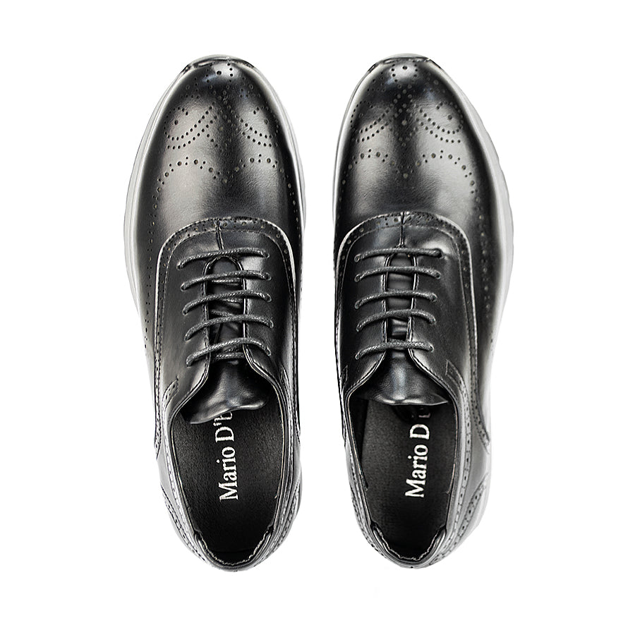 Mario D' Boro Men's Casual Sneakers Mw 23459 Black/Brown C30