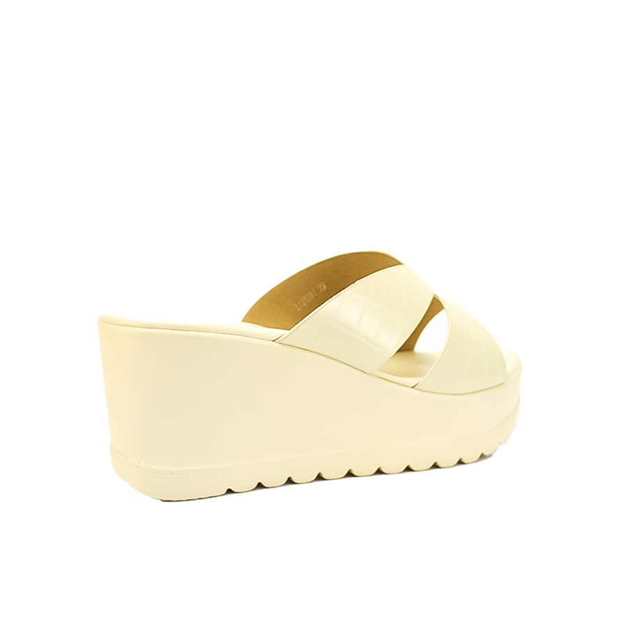 Mario D' Boro Women's Wedge Sandals LX 26591 Brown/Off White C51