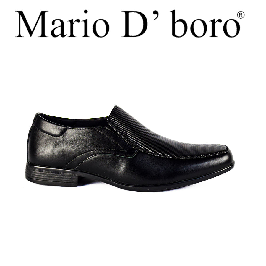 Mario D' Boro Men's Formal Slip ON MX 24701 Black C50