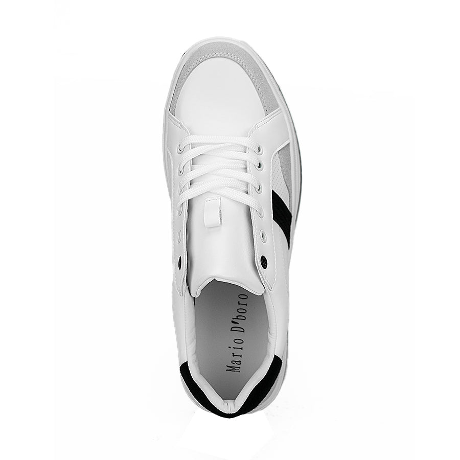 Mario D' Boro Men's Sneakers Shoes Mw 22543 Black/White