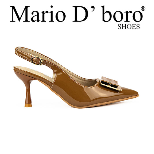 Mario D' Boro Women's Heeled Sandals LW 25793 Brown/Taupe/Beige C44 C65