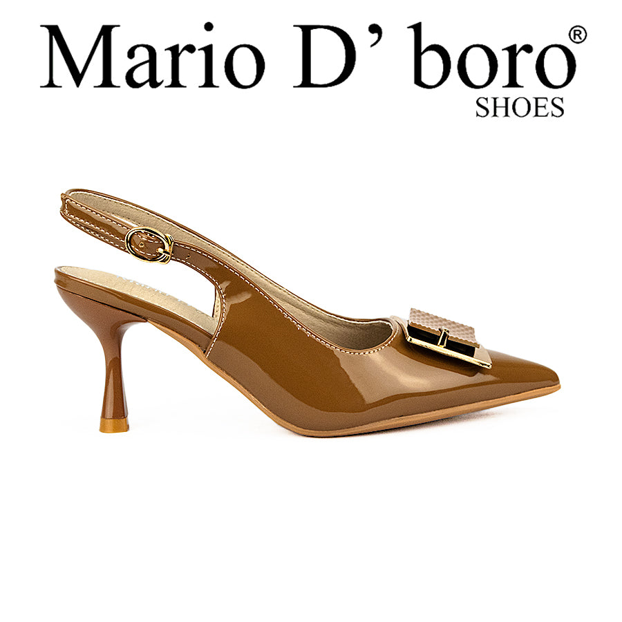Mario D' Boro Women's Heeled Sandals LW 25793 Brown/Taupe/Beige C44 C65
