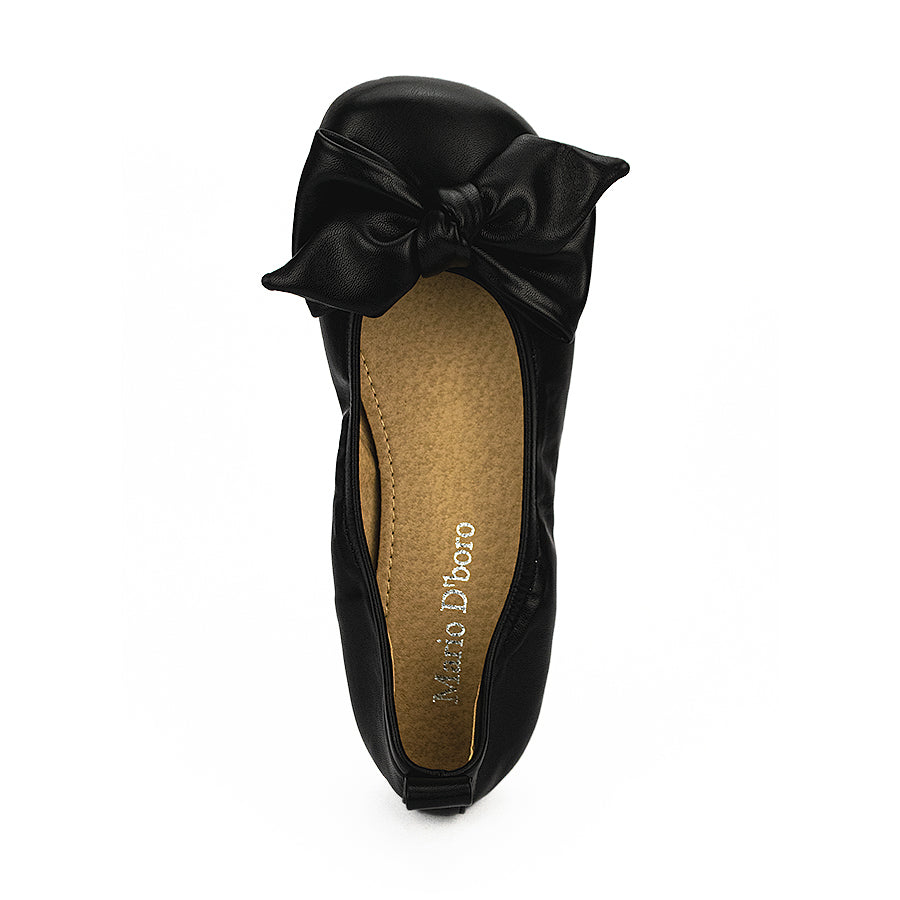 Mario D' Boro Women's Flat Shoes  LW 25495 Bone/Black C40