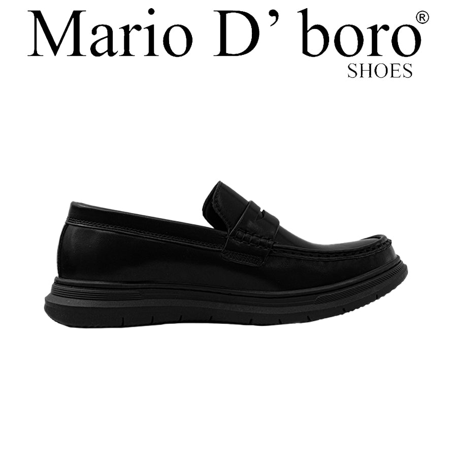 Mario D' Boro Men's Casual Loafers MY 26025 Black C69