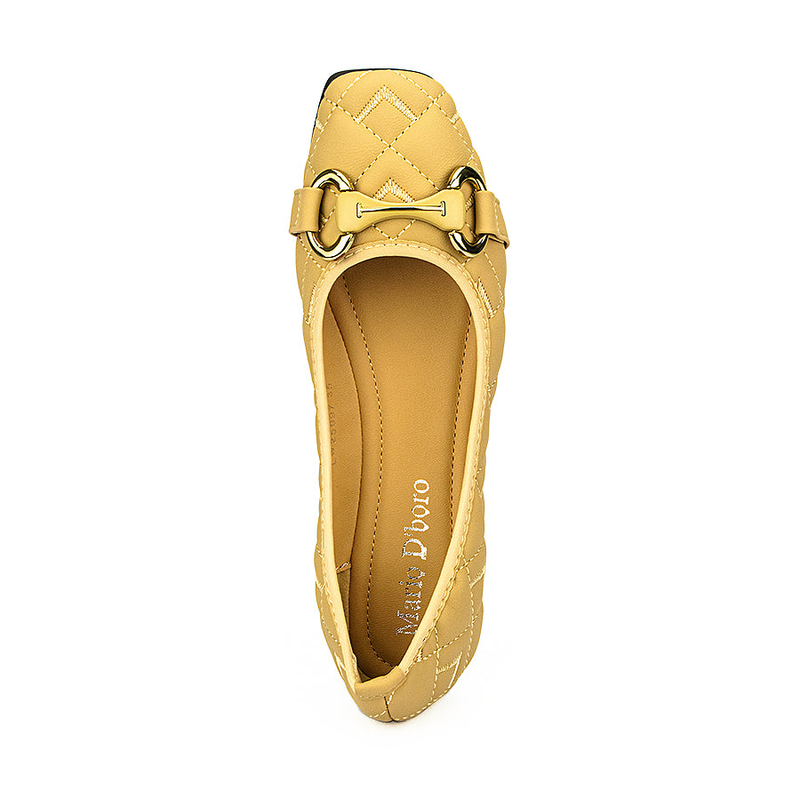 Mario D'Boro Women's Ballet Flats Lw 25997 Beige/Black C44