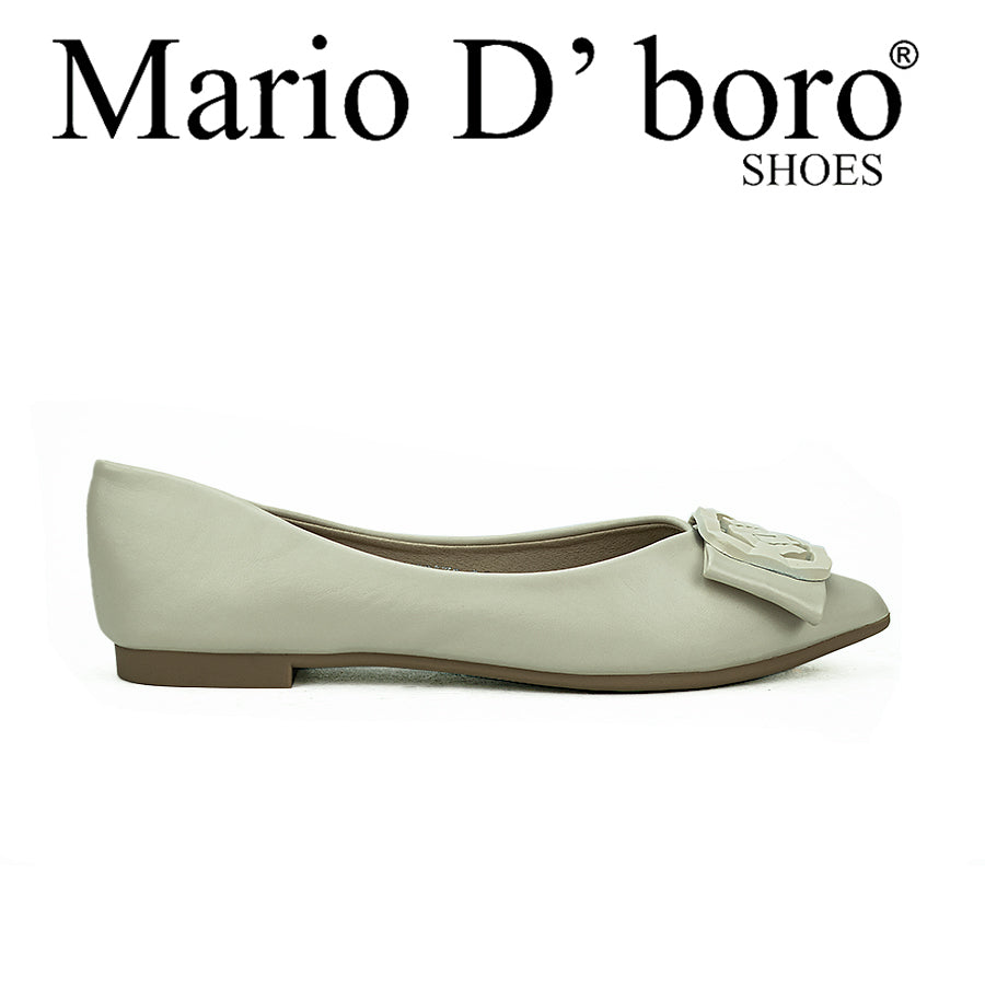 Mario D' Boro Women's Flat Lv 22570 Black/Light Gray