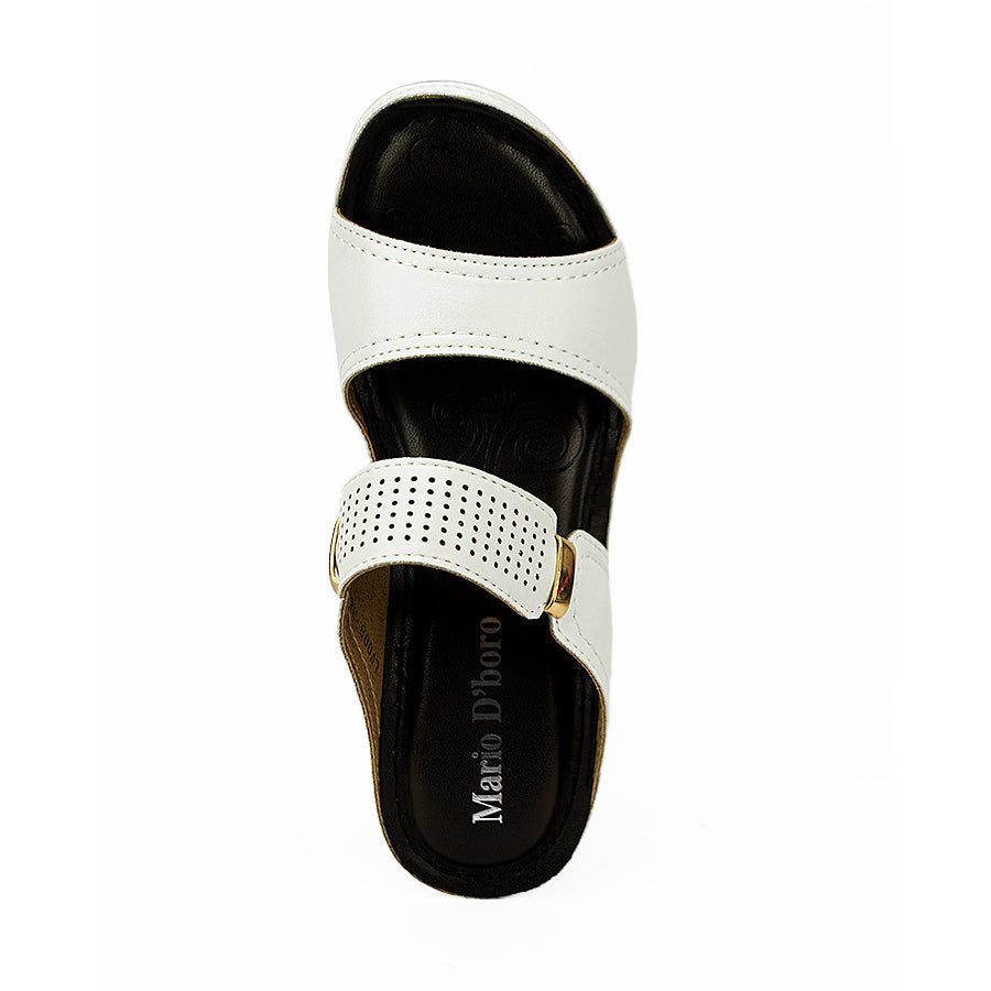 Mario D' Boro Women's Sandals Lv 008 Black/White