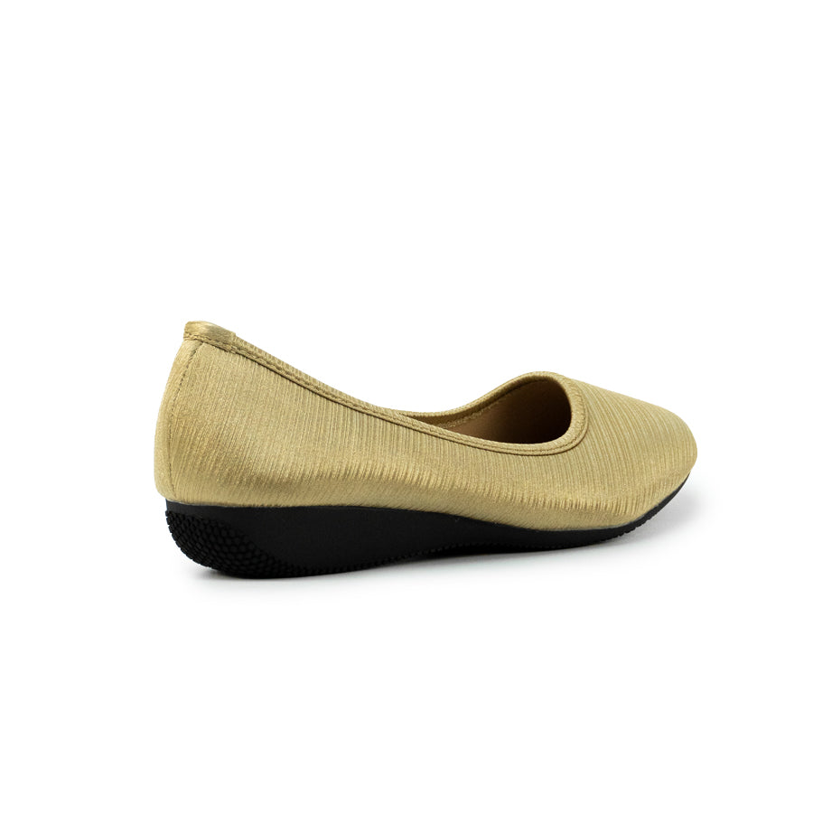Mario D' boro LZ 27225 C102 Women's Classic Comfort Ballet Flats - Black / Gold