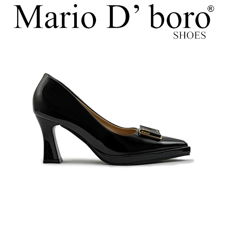 Mario D' boro Women's Office Pumps LY 29349 - Black / Taupe C83