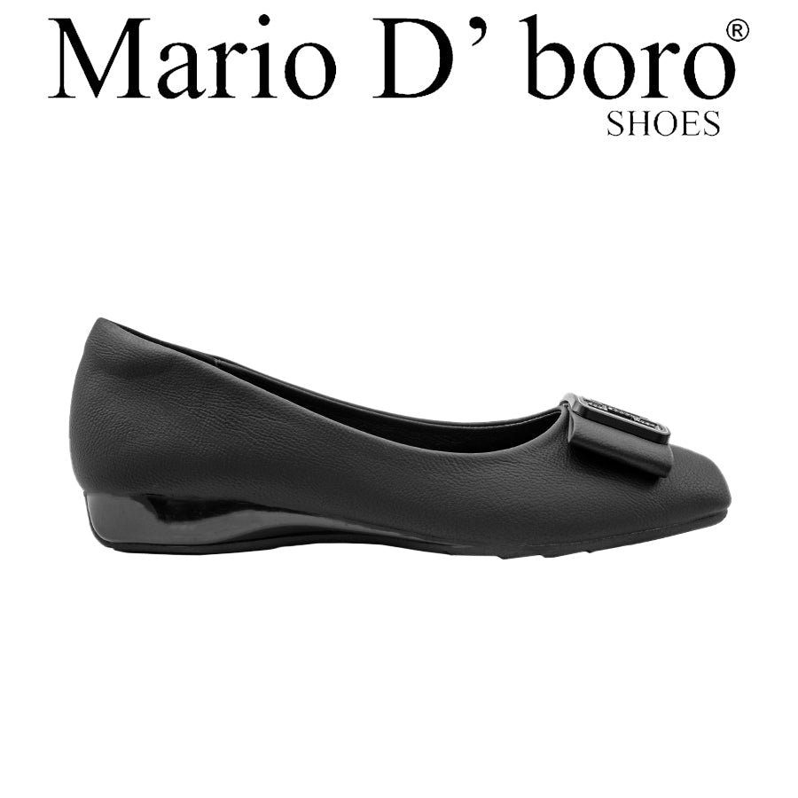 Mario D' Boro Women's Ballet Flats LX 27786 Black C70